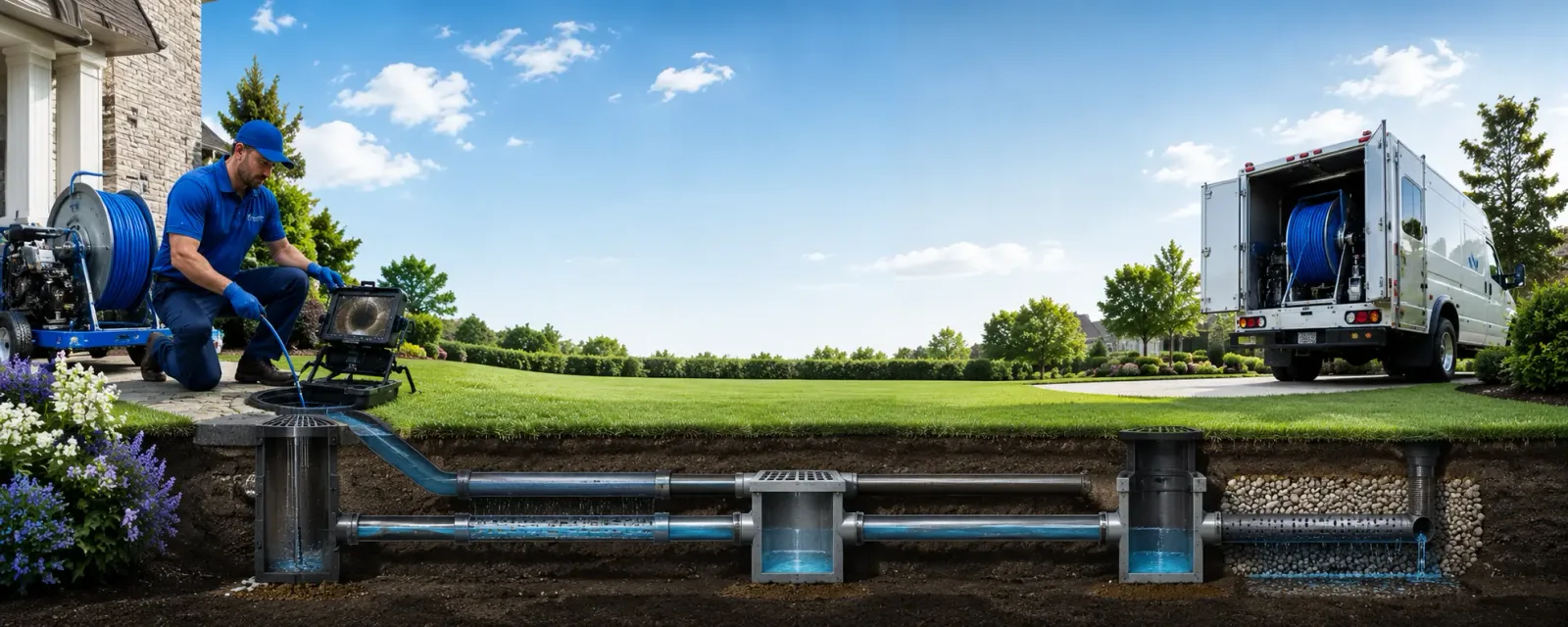 Outdoor drain cleaning information for Velpen, IN